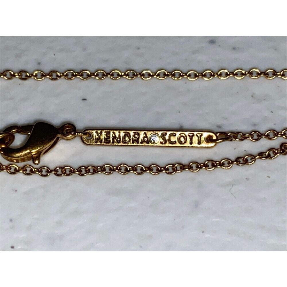 Kendra Scott IVY Short Necklace Gold White Ivory Pearl Stones VGD 115 NEW - Picture 3 of 7